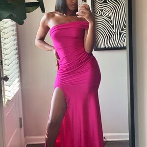 Elegant Hot Pink Formal Dress
